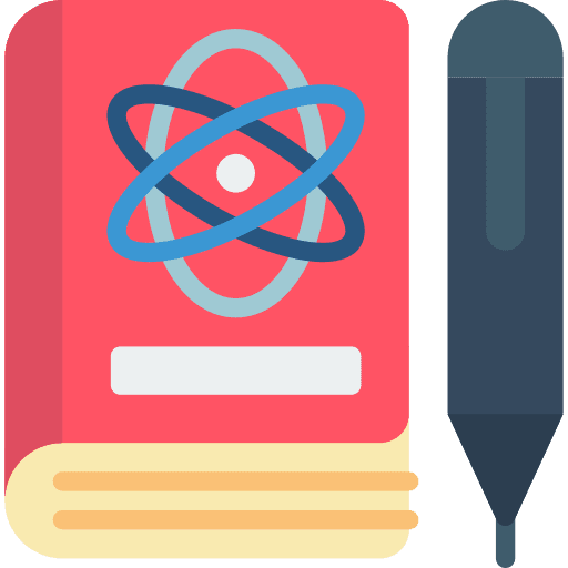 Book science reading learning icon