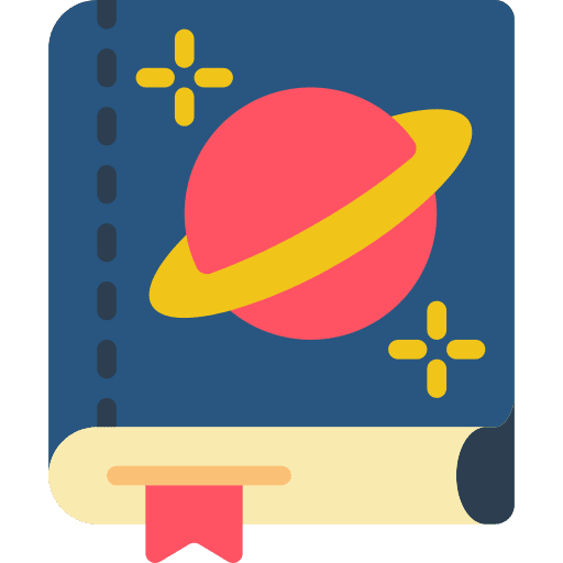 Book astronomy reading literature icon