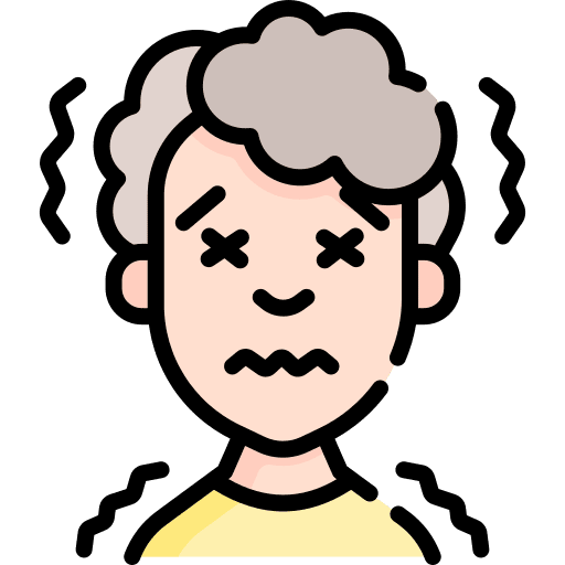 Fever symptom virus dizzy icon