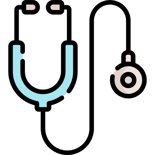 Stethoscope doctor phonendoscope medic icon