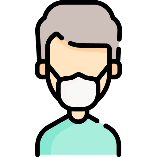 Medical mask medical mask avatar man icon
