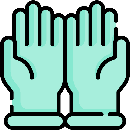 Rubber gloves medical gloves latex icon