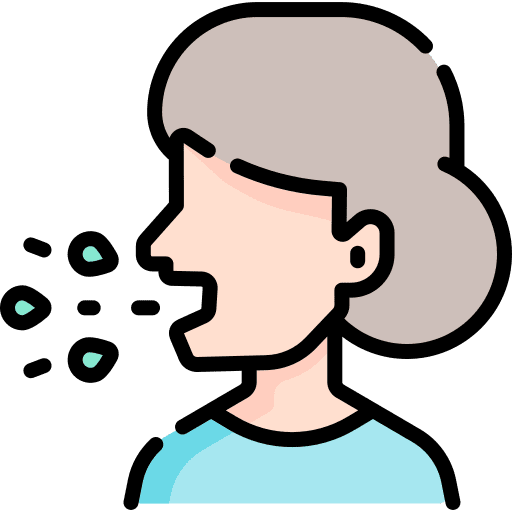 Sneeze sickness healthcare and medical cough icon