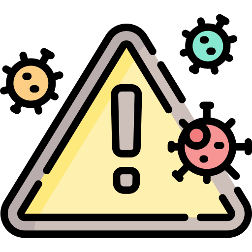 Virus alert pandemic healthcare and medical icon