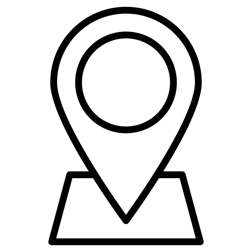 Location pin destination address map location icon