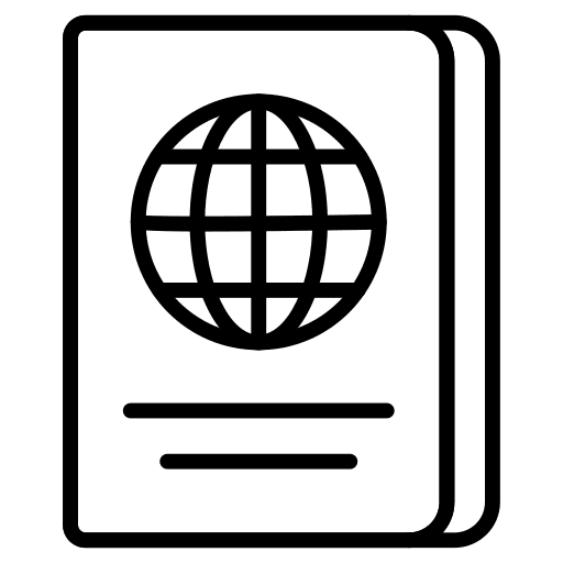 Passport passport document travel icon