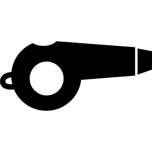 Referee's whistle tool referees whistle whistles whistle icon