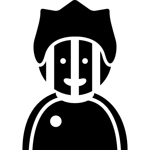 Football fan with facepaint fan facepaint football fan icon