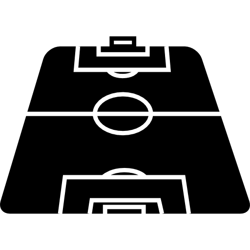 Football field in perspective perspective ground sportive icon