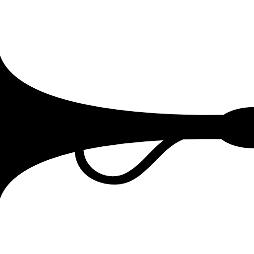 Horn speaker with handle speakers speaker handle icon