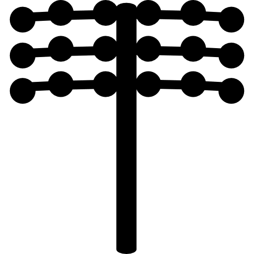 Football court illumination lamps lamps architectural illumination icon