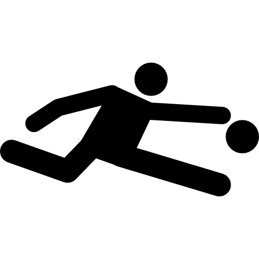 Football player chasing ball football player sports chase icon