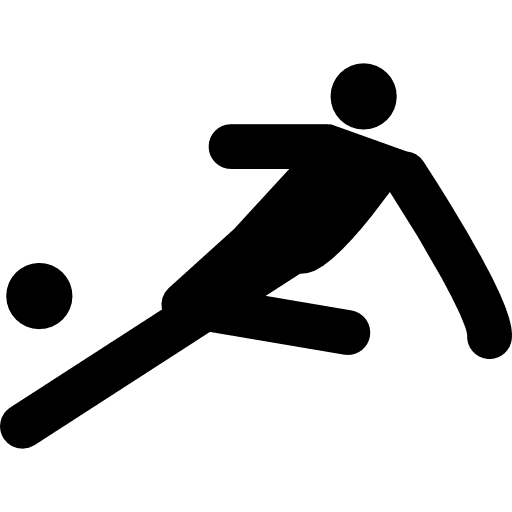 Football player kicking ball american football football player player icon