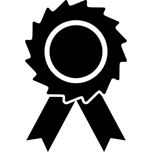 Sports badge recognition circular badge ribbon icon