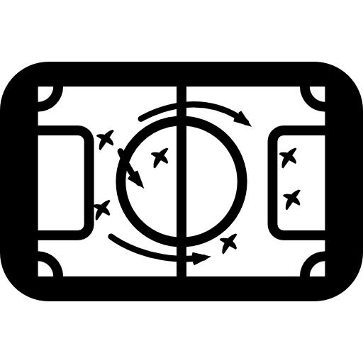 Football game top view sportive sports game icon