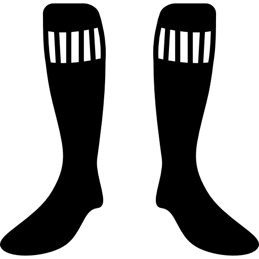 Football long socks sock sportive sports icon