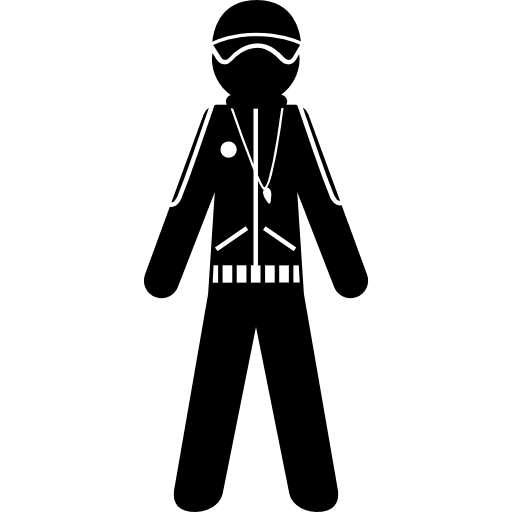 Male standing with helmet and jacket male guy jacket icon