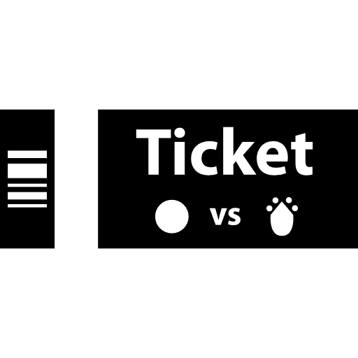 Football ticket paper tickets sports icon