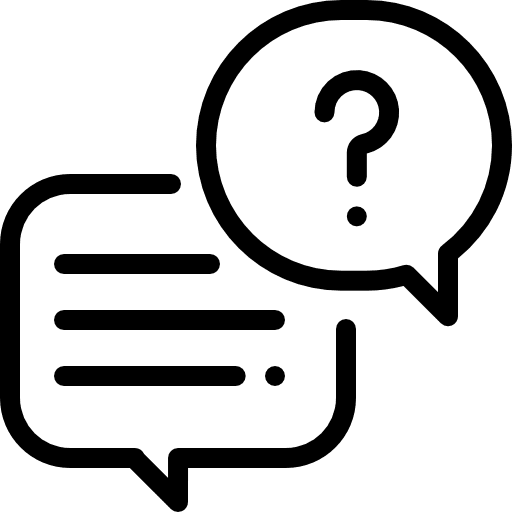 Conversation text faq google talk icon