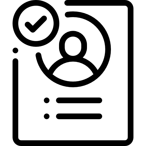 Approved files and folders approve businessman icon