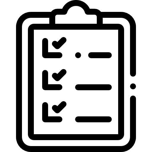 Check list files and folders listing office material icon Check list files and folders listing office material icon