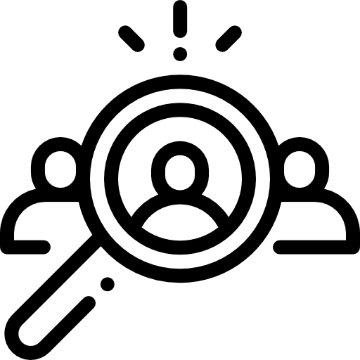 Recruitment identify work human icon