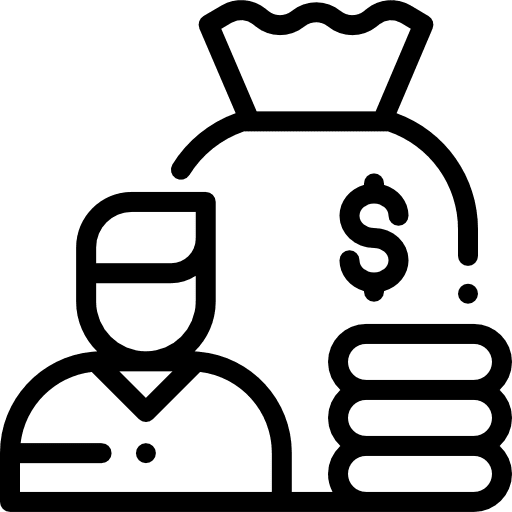 Salary dollar earnings business and finance icon Salary dollar earnings business and finance icon