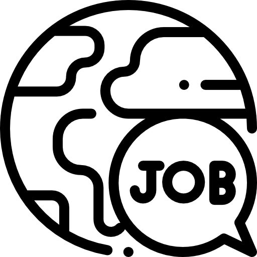 Job research chat bubble professions and jobs icon Job research chat bubble professions and jobs icon