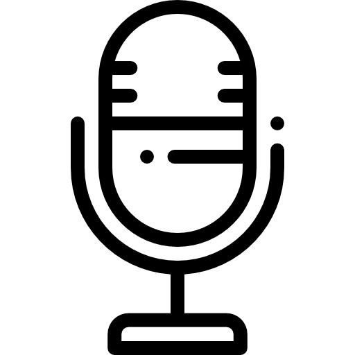 Microphone ui vintage sound icon Microphone ui vintage sound icon