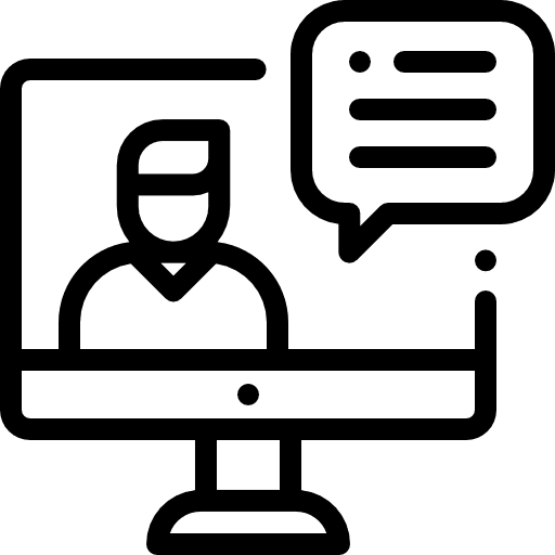 Video conference conference interview job icon Video conference conference interview job icon