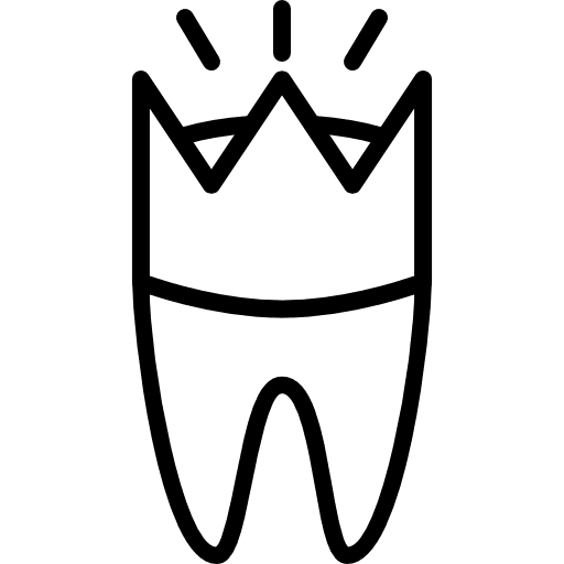 Crown odontology dental crown icon