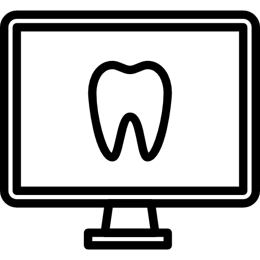 Monitor caries medical monitor icon