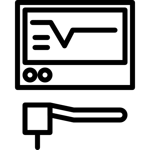 Monitoring screen technology monitor icon