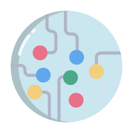 Network technology network partner icon