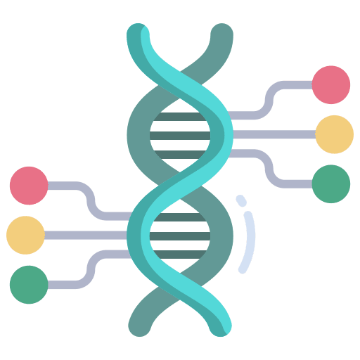 Dna artificial intelligence technology futuristic icon Dna artificial intelligence technology futuristic icon