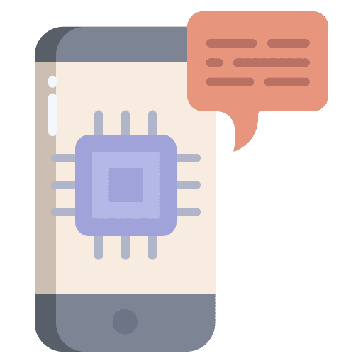 Chat smartech mobile automation icon Chat smartech mobile automation icon