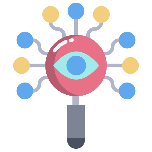 Search electronics creativity magnifying glass icon Search electronics creativity magnifying glass icon