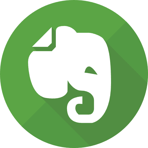 Evernote brand logo social network icon Evernote brand logo social network icon