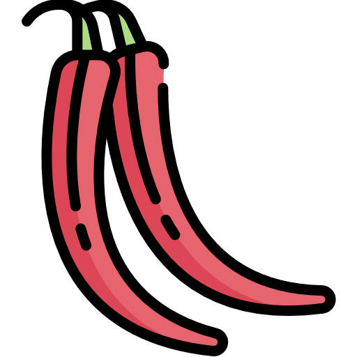 Chili pepper chili pepper organic food and restaurant icon