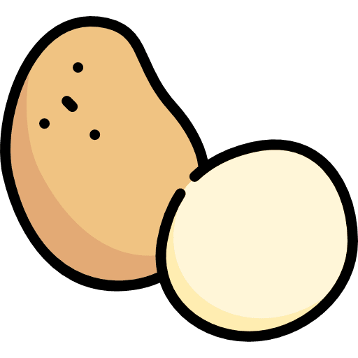 Potato organic food vegetarian icon