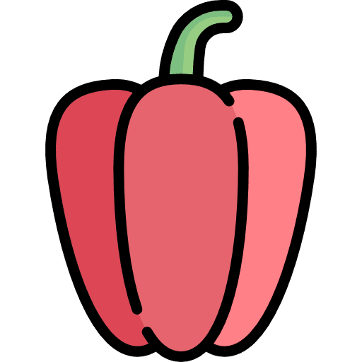 Bell pepper organic vegetable vegetarian icon