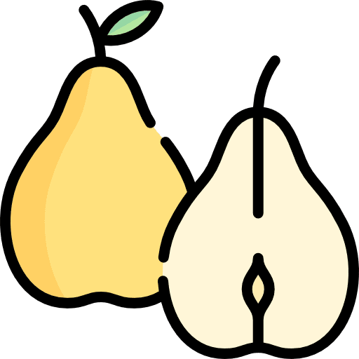 Pear pear diet vegan icon