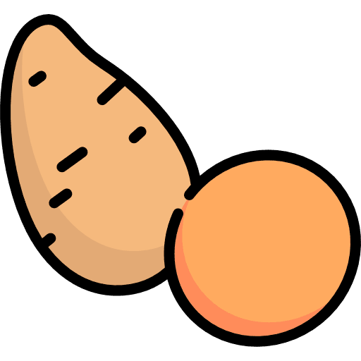 Sweet potato potatoes sweet organic icon