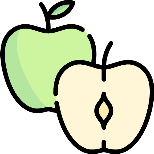Apple vegan apple food icon