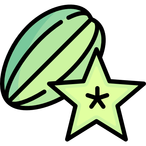 Carambola vegetarian vegan diet icon