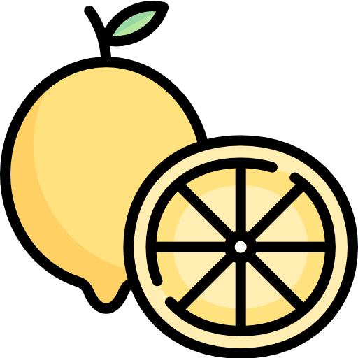 Lemon food and restaurant organic fruit icon