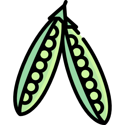 Peas food and restaurant healthy food vegan icon
