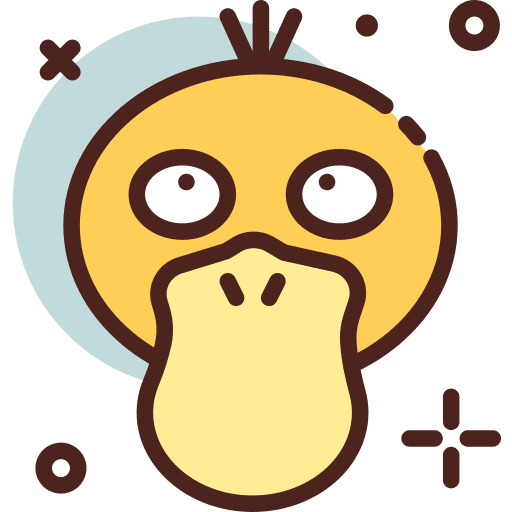 Avatar gaming psyduck video game icon
