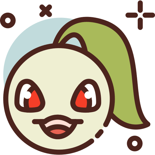 Avatar chikorita gaming character icon