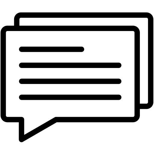 Message chat bubble sms chat box icon